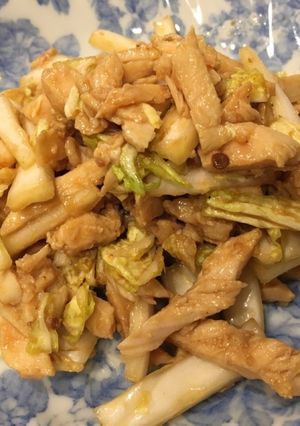 白菜と胸肉のピリ辛和え-レシピのメイン写真