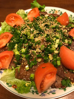 野菜と焼肉の盛り合わせ-レシピのメイン写真