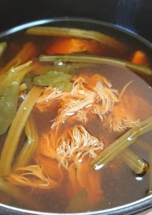 秘伝✨やまぶしだけとチンゲン菜の味噌汁-レシピのメイン写真