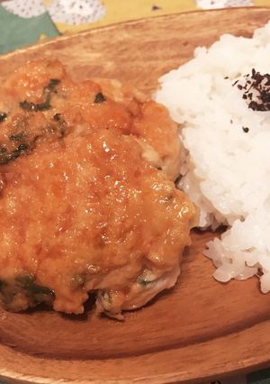 ふわふわ甘辛つくねバーグ！-レシピのメイン写真