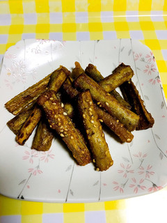 チジミのタレでゴボウ揚げ-レシピのメイン写真