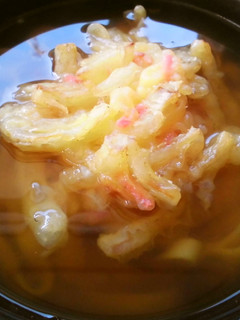 大きなかき揚げをトッピン具!きしめん♪-レシピのメイン写真