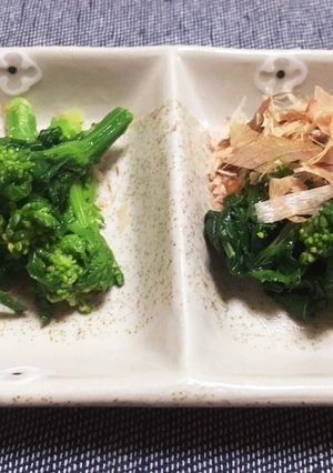 菜の花♪からし和え(左)おひたし(右)♪-レシピのメイン写真
