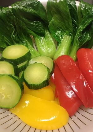 中華鍋で温野菜-レシピのメイン写真