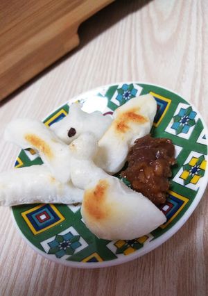 お餅のホットプレート焼-レシピのメイン写真