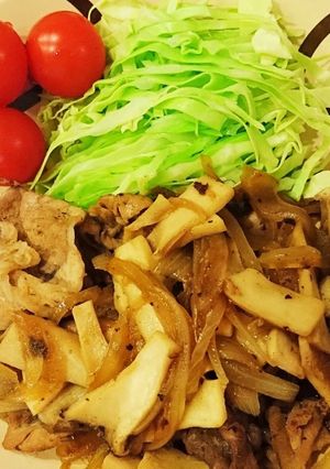 豚肉とエリンギのしょうが焼き-レシピのメイン写真
