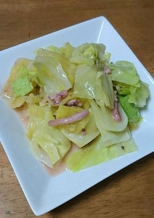 キャベツの塩辛バター和え-レシピのメイン写真
