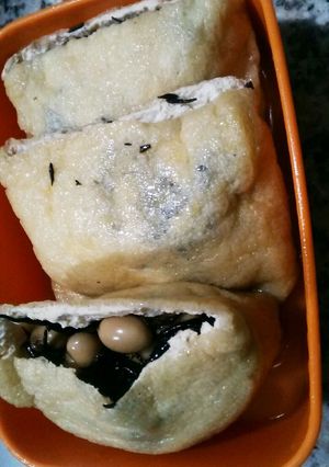ひじき煮in油揚げ-レシピのメイン写真