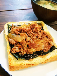 牛丼トースト ~残り物アレンジ~-レシピのメイン写真