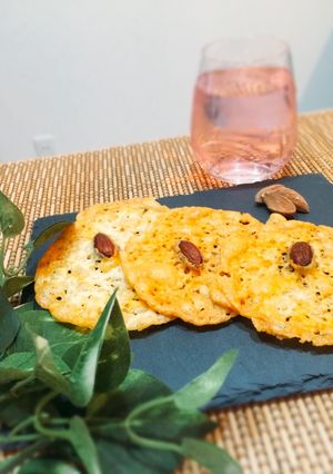 チーズ煎餅!高タンパク低糖質のおつまみ♡-レシピのメイン写真