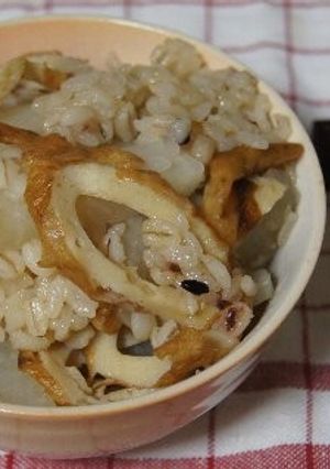 大根・竹輪の炊き込みご飯 （鍋炊き）-レシピのメイン写真