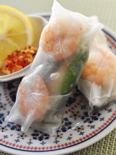 麹漬けアボカドと海老の生春巻き-レシピのメイン写真