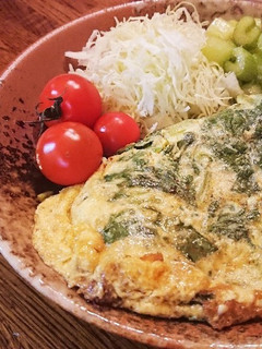 セロリの葉っぱのオムレツ-レシピのメイン写真
