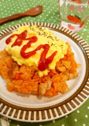 レンチン♡ふわっとチーズオムライス-レシピのメイン写真