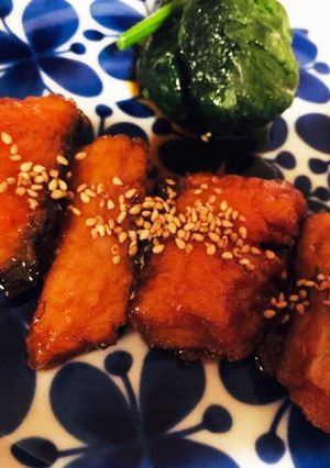 鮭の甘辛揚げ焼き☆子どもも喜ぶ☆-レシピのメイン写真