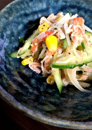 キュウリの蟹かま和え〜青じそ・ごま風味〜-レシピのメイン写真
