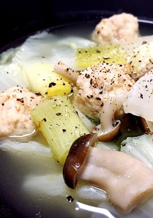 大根と白菜と長葱と鶏団子のあったかスープ-レシピのメイン写真
