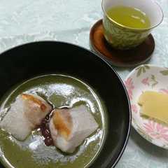 รูปของ 抹茶きなこぜんざい