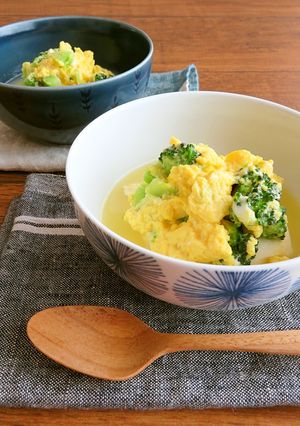 ヘルシー和総菜◎ブロッコリーの卵とじ豆腐-レシピのメイン写真