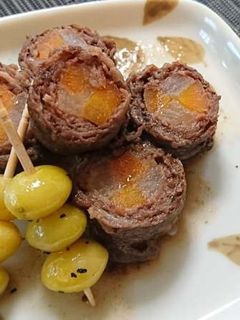 大根と人参の肉巻き×SHiBORO-レシピのメイン写真