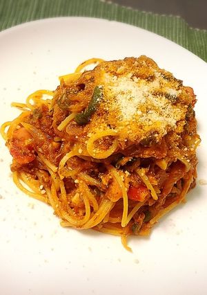 【発毛レシピ】サバのナポリタン-レシピのメイン写真