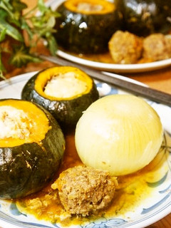 おもてなしやハロウィンに♪南瓜の肉詰め-レシピのメイン写真