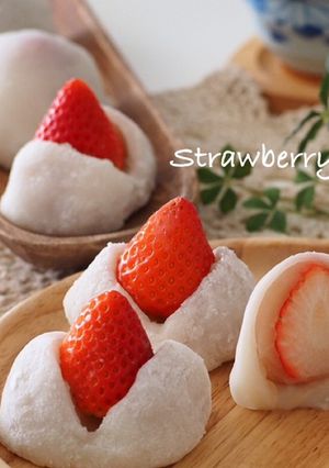 いちご大福♡白玉粉使用で簡単！可愛い♡-レシピのメイン写真