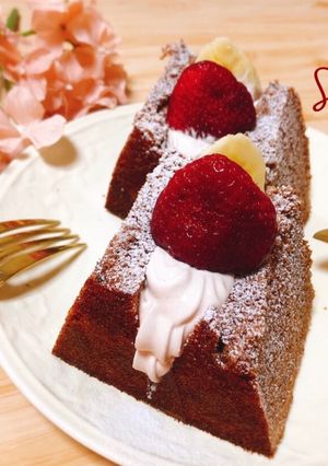 簡単シフォンケーキ♡おしゃれデコ˚✧₊⁎-レシピのメイン写真