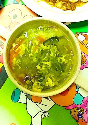 野菜たっぷり簡単たまごスープ-レシピのメイン写真