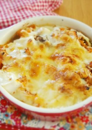 筋トレ飯♡簡単♡サバ缶キムチのチーズ焼き-レシピのメイン写真