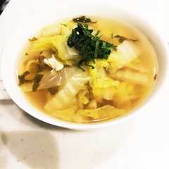 詰め込むだけの白菜の梅スープ-レシピのメイン写真