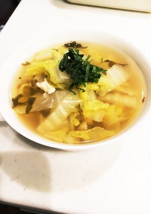 詰め込むだけの白菜の梅スープ-レシピのメイン写真