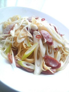 大葉にんにく醤油で★長ネギのパスタ-レシピのメイン写真
