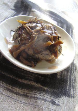 きのこあん♪れんこんハンバーグ-レシピのメイン写真