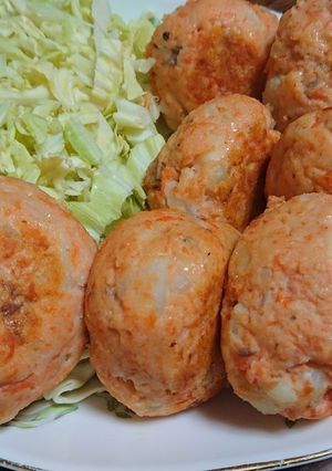 サーモンポテトチーズハンバーグ-レシピのメイン写真