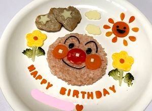 1歳お誕生日プレート★アンパンマン-レシピのメイン写真