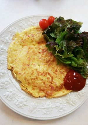 じゃが芋とベーコンのスパニッシュオムレツ-レシピのメイン写真