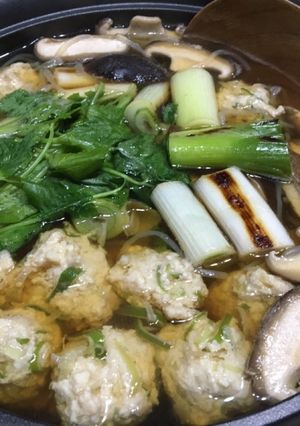 鶏団子鍋-レシピのメイン写真