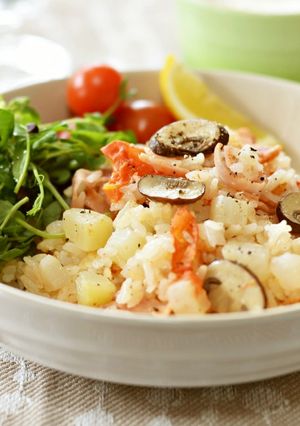 液塩で大根とベーコンの炊き込みご飯♪-レシピのメイン写真