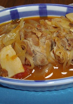 にんにくとトマトがきいてる豚肉のトマト煮-レシピのメイン写真
