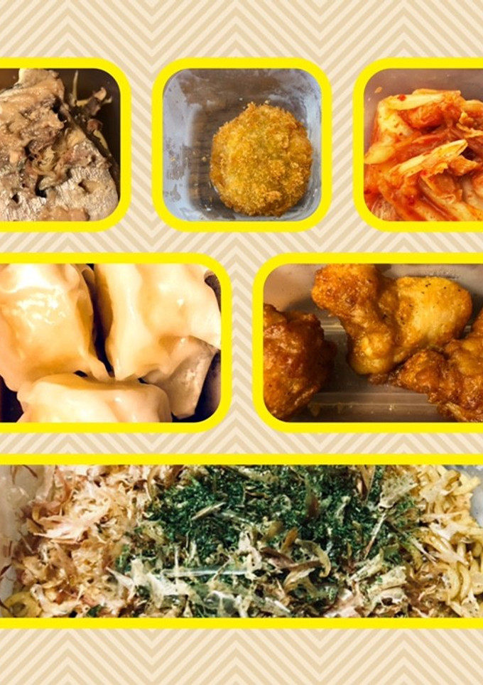男弁当１5分 焼きそば、唐揚げ、メンチ-レシピのメイン写真