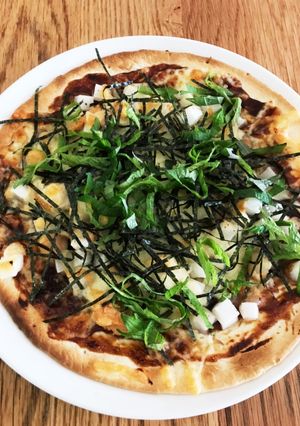 明太子もちチーズピザ-レシピのメイン写真