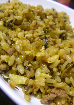 【男の料理】高菜のパラパラチャーハン-レシピのメイン写真