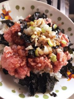 簡単マグロユッケ風丼♪-レシピのメイン写真
