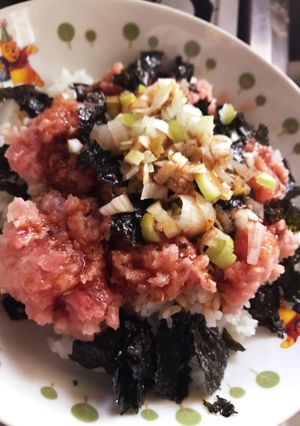 簡単マグロユッケ風丼♪-レシピのメイン写真