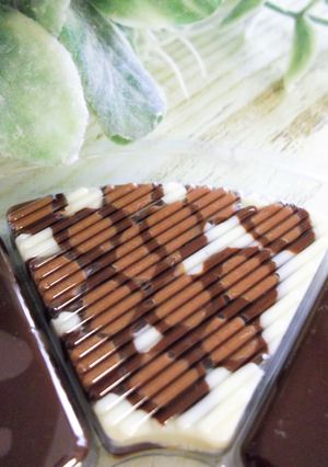バレンタインに簡単デコチョコ！ヒョウ柄♪-レシピのメイン写真