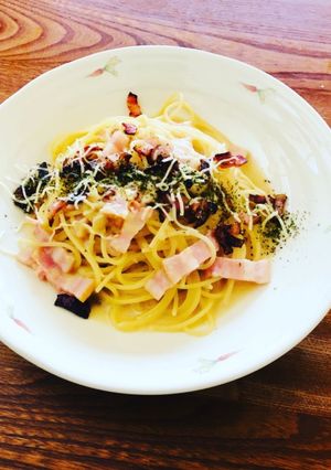 ベーコンとチーズのパスタ-レシピのメイン写真