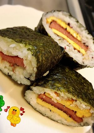 ポーク玉子おにぎり。沖縄の味-レシピのメイン写真