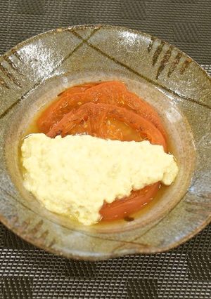 焼きトマトの白酢がけ-レシピのメイン写真