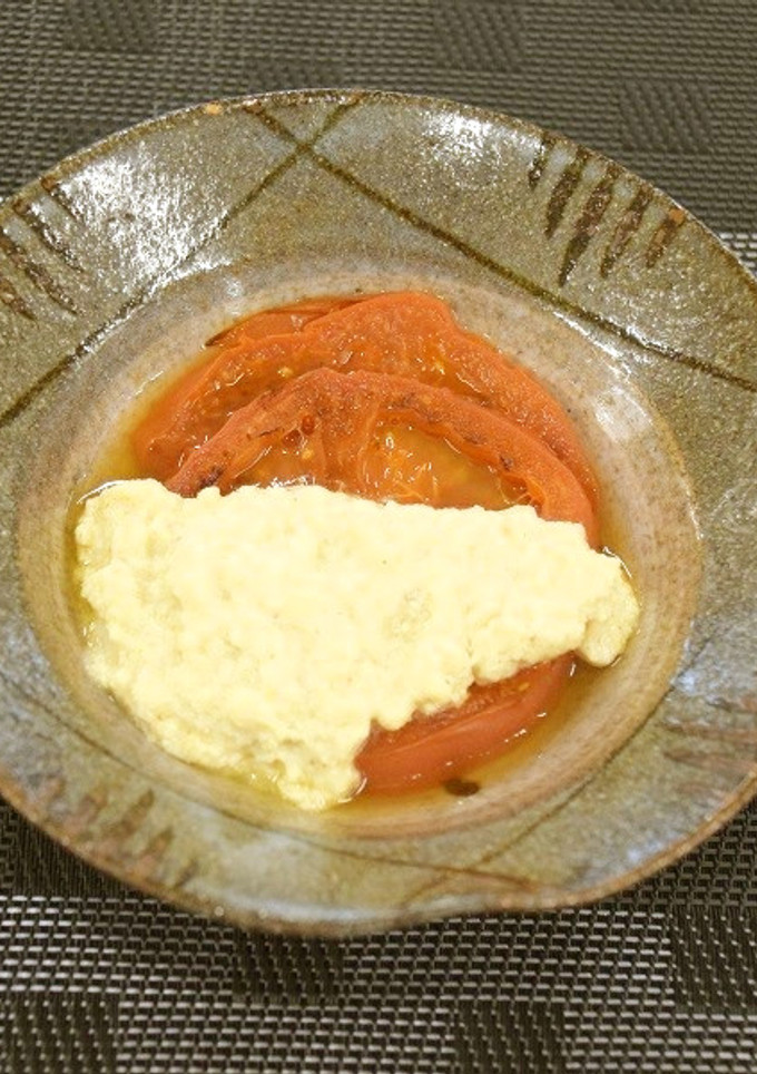 焼きトマトの白酢がけ-レシピのメイン写真